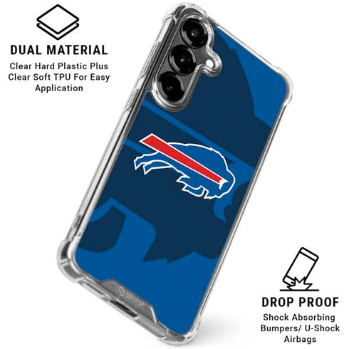 NFL Buffalo Bills Double Vision Galaxy S26 Clear Case