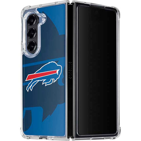 NFL Buffalo Bills Double Vision Galaxy Z Fold5 5G Clear Case