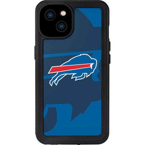 NFL Buffalo Bills Double Vision iPhone 15 Plus Waterproof Case