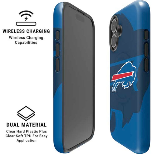 NFL Buffalo Bills Double Vision iPhone 16 Plus Magsafe Impact Case