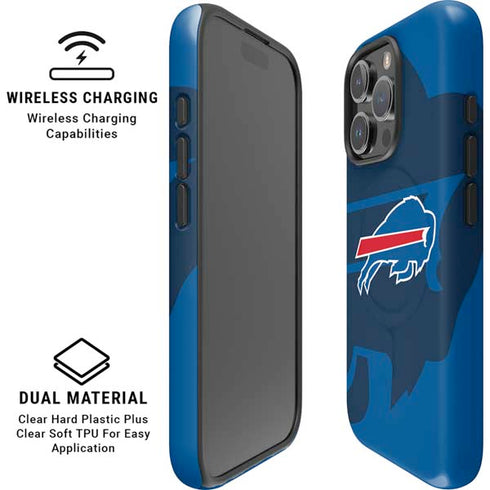 NFL Buffalo Bills Double Vision iPhone 16 Pro Magsafe Impact Case