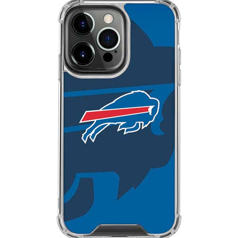 NFL Buffalo Bills Double Vision iPhone 16 Pro Max Clear Case