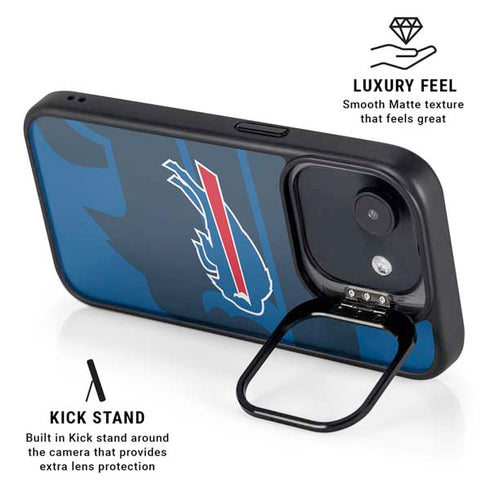NFL Buffalo Bills Double Vision iPhone 16e Kickstand Case