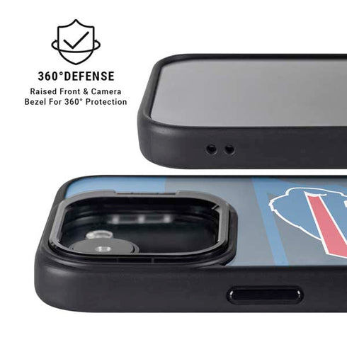 NFL Buffalo Bills Double Vision iPhone 16e Kickstand Case