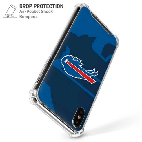 NFL Buffalo Bills Double Vision iPhone X/XS Clear Case