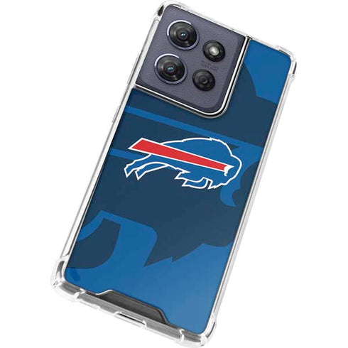 NFL Buffalo Bills Double Vision Moto G 5G (2025) Clear Case