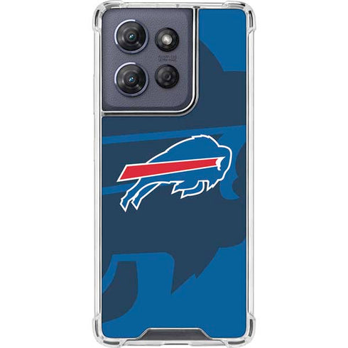 NFL Buffalo Bills Double Vision Moto G Stylus 5G (2025) Clear Case