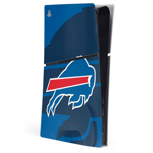 NFL Buffalo Bills Double Vision PS5 Slim Digital Edition Console Skin