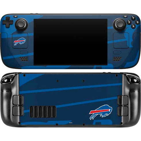 NFL Buffalo Bills Double Vision Steam Deck Handheld Gaming Computer OLED Skin