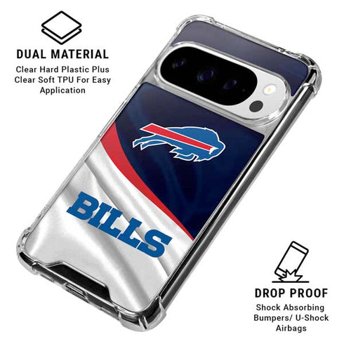 NFL Buffalo Bills Google Pixel 10 Pro XL Clear Case