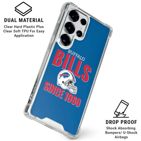 NFL Buffalo Bills Helmet Galaxy S25 Ultra Clear Case