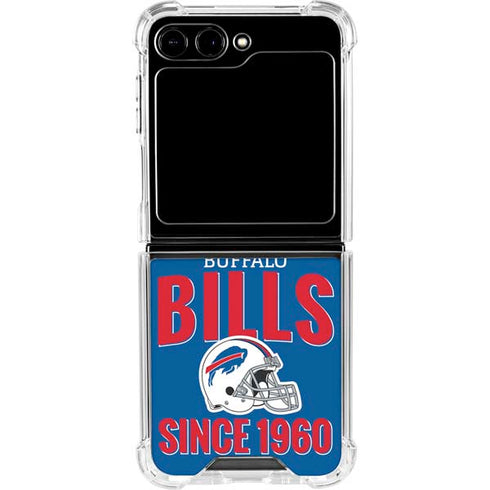 NFL Buffalo Bills Helmet Galaxy Z Flip6 Clear Case