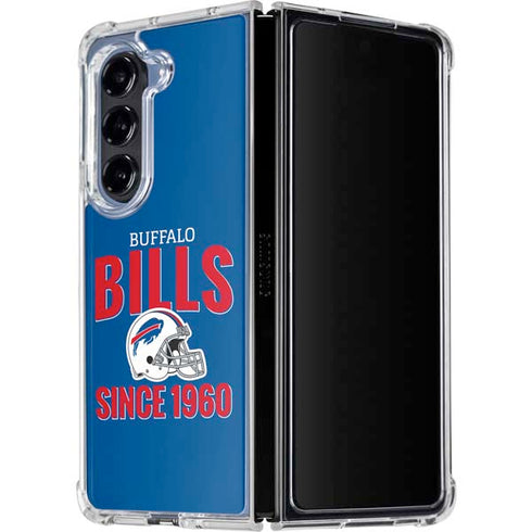 NFL Buffalo Bills Helmet Galaxy Z Fold5 5G Clear Case