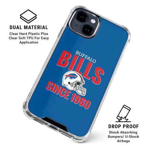 NFL Buffalo Bills Helmet iPhone 15 Clear Case