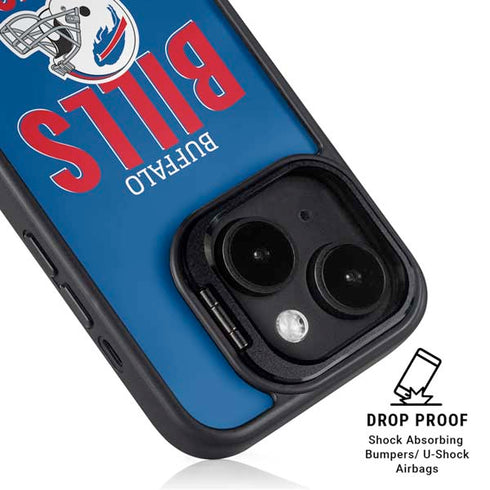 NFL Buffalo Bills Helmet iPhone 15 Plus Kickstand Case