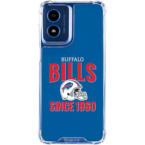 NFL Buffalo Bills Helmet Moto G 5G (2024) Clear Case