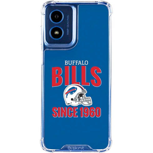 NFL Buffalo Bills Helmet Moto G Play 4G (2024) Clear Case