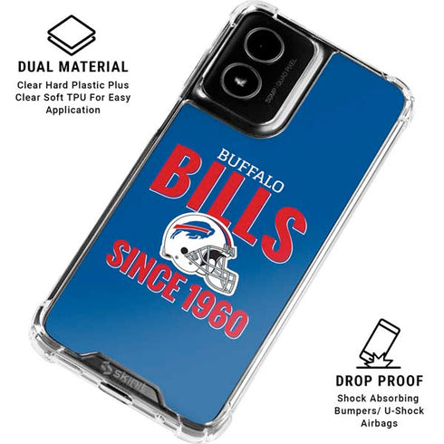 NFL Buffalo Bills Helmet Moto G Power 5G (2024) Clear Case