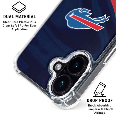 NFL Buffalo Bills iPhone 16 Clear Case