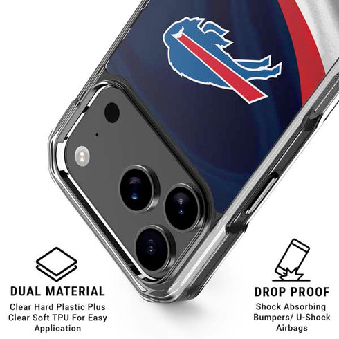 NFL Buffalo Bills iPhone 18 Pro Clear Case