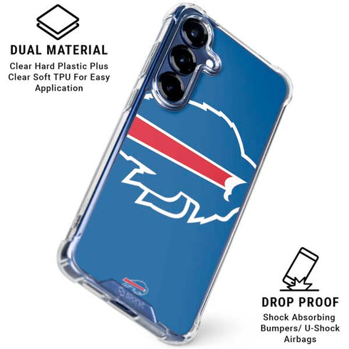 NFL Buffalo Bills Large Logo Galaxy S25 Plus Clear Case