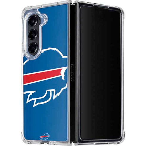 NFL Buffalo Bills Large Logo Galaxy Z Fold5 5G Clear Case