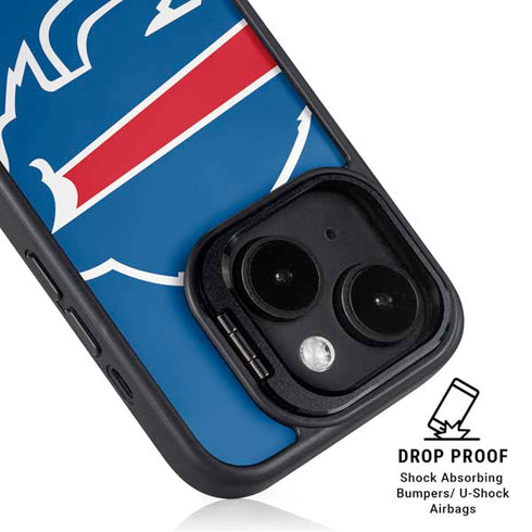 NFL Buffalo Bills Large Logo iPhone 15 Kickstand Case