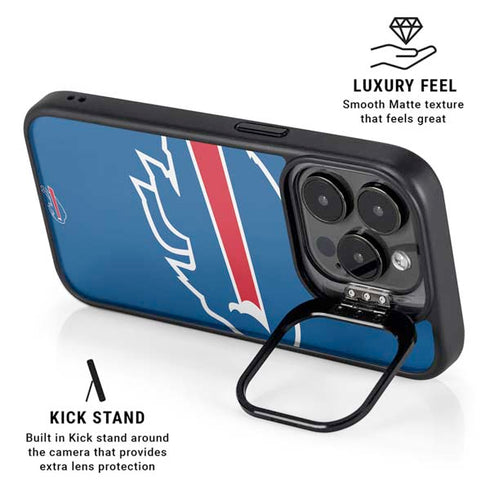 NFL Buffalo Bills Large Logo iPhone 15 Pro Kickstand Case