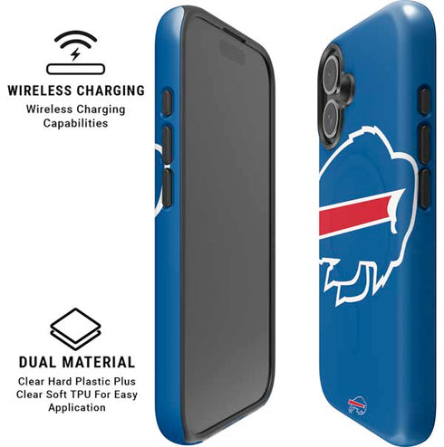 NFL Buffalo Bills Large Logo iPhone 16 Magsafe Impact Case