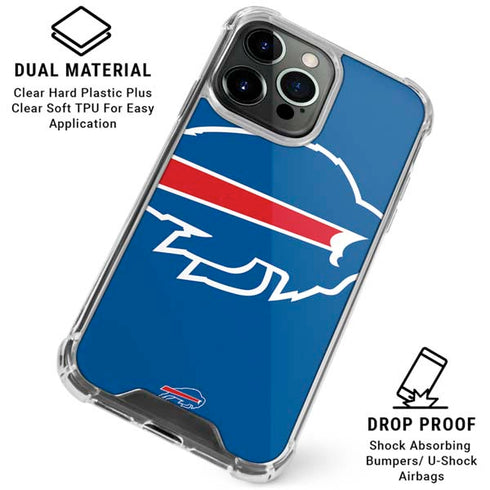 NFL Buffalo Bills Large Logo iPhone 16 Pro Clear Case