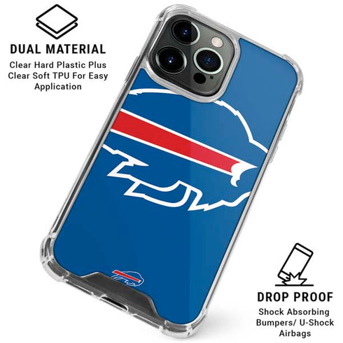 NFL Buffalo Bills Large Logo iPhone 16 Pro Max Clear Case