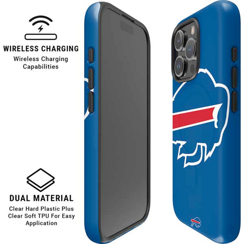 NFL Buffalo Bills Large Logo iPhone 16 Pro Max Magsafe Impact Case