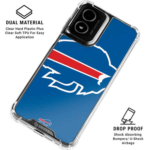 NFL Buffalo Bills Large Logo Moto G Power 5G (2024) Clear Case
