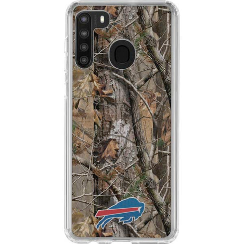 NFL Buffalo Bills Realtree AP Camo Galaxy A21 Clear Case