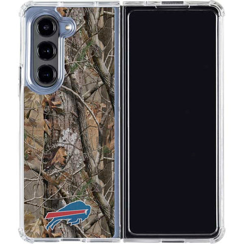 NFL Buffalo Bills Realtree AP Camo Galaxy Z Fold5 5G Clear Case