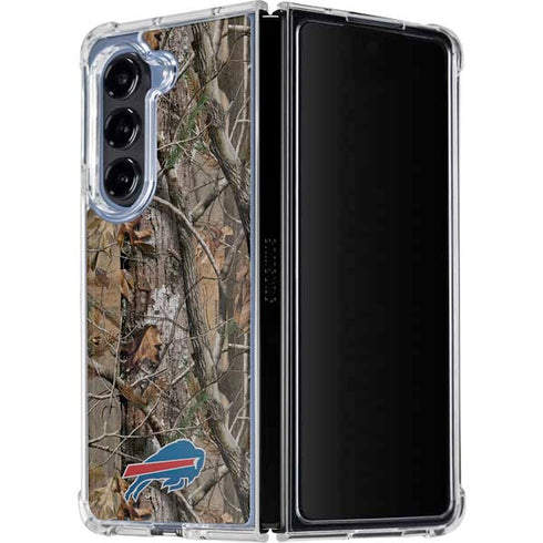 NFL Buffalo Bills Realtree AP Camo Galaxy Z Fold5 5G Clear Case