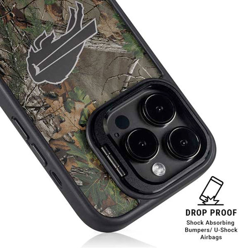 NFL Buffalo Bills Realtree Xtra Green Camo iPhone 15 Pro Max Kickstand Case