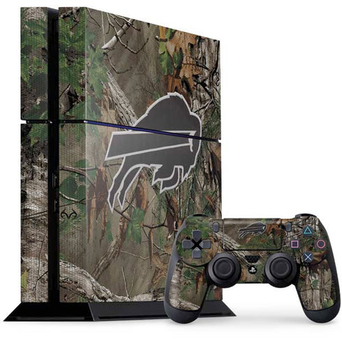 NFL Buffalo Bills Realtree Xtra Green Camo PS4 Console and Controller Bundle Skin