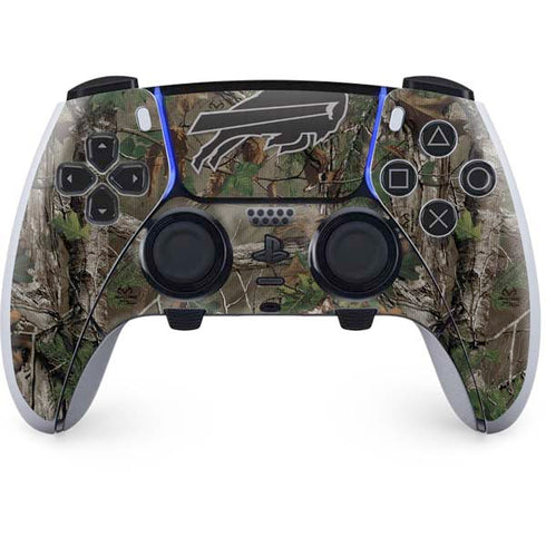 NFL Buffalo Bills Realtree Xtra Green Camo PS5 DualSense Edge Pro Controller Skin
