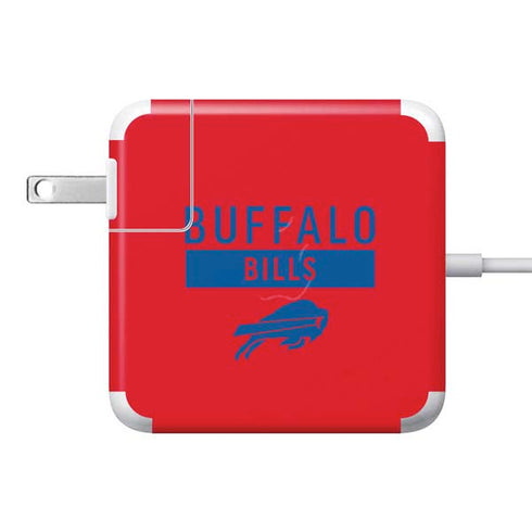 NFL Buffalo Bills Red Performance Series 85W Power Adapter (15 and 17 inch MacBook Pro Charger) Skin