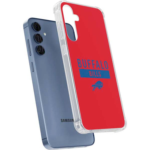 NFL Buffalo Bills Red Performance Series Galaxy A55 5G Clear Case