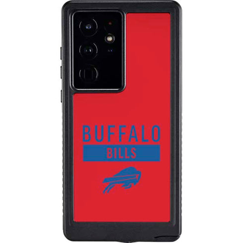 NFL Buffalo Bills Red Performance Series Galaxy S24 Ultra Waterproof Case