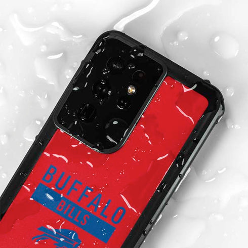 NFL Buffalo Bills Red Performance Series Galaxy S24 Ultra Waterproof Case