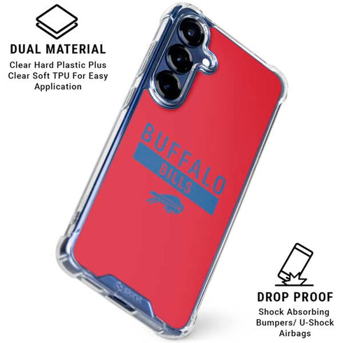 NFL Buffalo Bills Red Performance Series Galaxy S25 Plus Clear Case