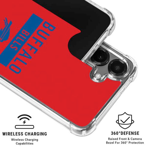 NFL Buffalo Bills Red Performance Series Galaxy S26 Clear Case