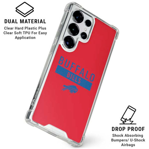 NFL Buffalo Bills Red Performance Series Galaxy S26 Ultra Clear Case