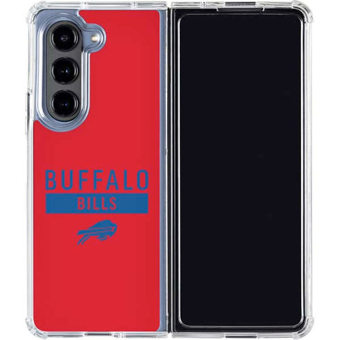 NFL Buffalo Bills Red Performance Series Galaxy Z Fold5 5G Clear Case