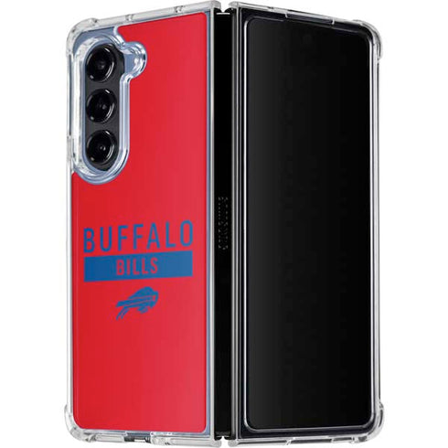 NFL Buffalo Bills Red Performance Series Galaxy Z Fold5 5G Clear Case