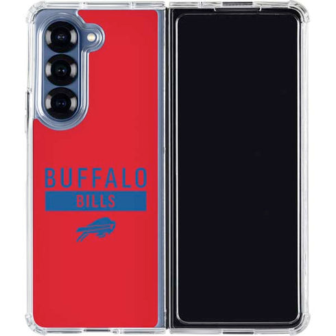 NFL Buffalo Bills Red Performance Series Galaxy Z Fold6 Clear Case