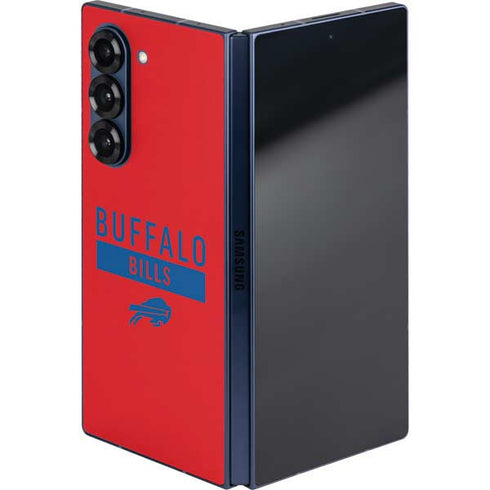 NFL Buffalo Bills Red Performance Series Galaxy Z Fold6 Skin